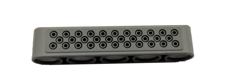 Technic, Liftarm Thick 1 x 5 with Black Circles Tread Plate Pattern (Sticker) - Set 42079