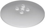 Dish 6 x 6 Inverted (Radar) - Solid Studs