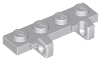 Hinge Plate 1 x 4 Locking Dual 1 Finger on Side