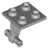 Plate, Modified 2 x 2 Thin with Dual Wheels Holder - Split Pins