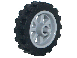 Wheel 15mm D. x 6mm City Motorcycle with Black Tire 21mm D. x 6mm City Motorcycle (50862 / 50861)