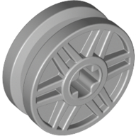 Wheel 18mm D. x  8mm with Fake Bolts and Shallow Spokes and Axle Hole