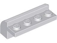 Slope, Curved 2 x 4 x 1 1/3 with 4 Recessed Studs