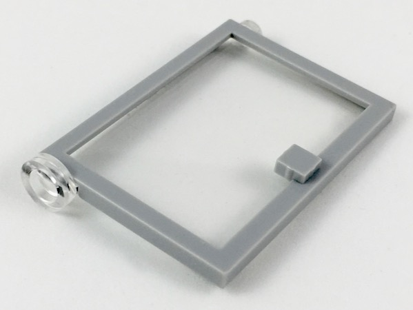 LEGO onderdeel Door 1 x 4 x 5 Left with Trans-Clear Glass 73436c01