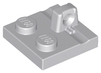 Hinge Plate 2 x 2 Locking with 1 Finger on Top