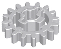 Technic, Gear 16 Tooth - Axle Hole with Closed Sides