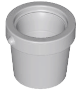 Minifigure, Utensil Bucket 1 x 1 x 1 Tapered with Handle Holders