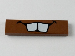 Fliese 1 x 4 mit Zähne Muster