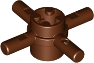 Technic, Axle Connector Hub with 4 Bars and Pin Hole