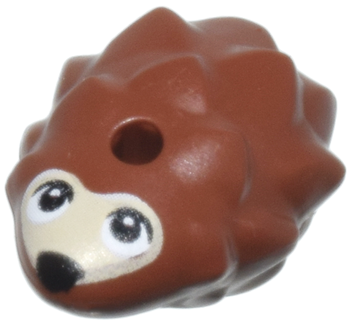 Hedgehog, Friends Small with Black Eyes and Nose and Tan Face Pattern Pattern (Marshmallow)