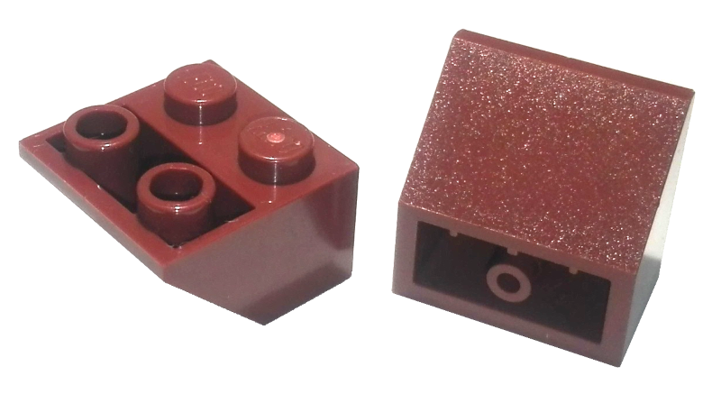 Slope, Inverted 45 2 x 2 with Hollow Round Bottom Tube