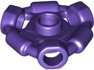 Minifigure, Wapen Houder Ring met 3 Balken en 3 Balk Gaten (Ninjago Aeroblade Midden) - Open Stud