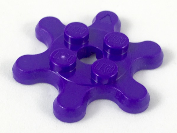 Plate, Round 2 x 2 Gear 6 Tooth