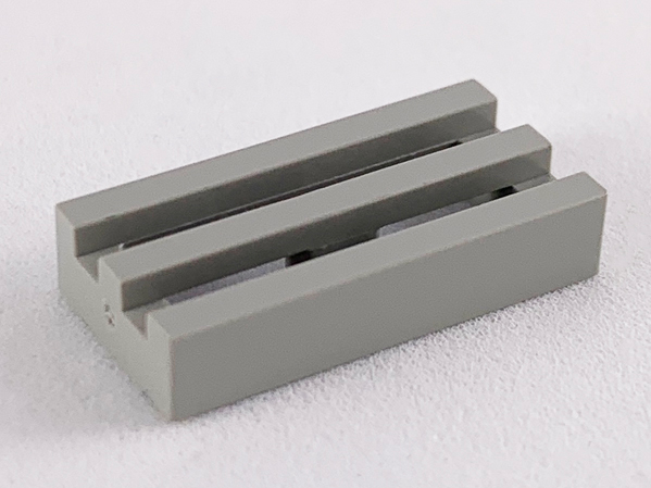 Tile, Modified 1 x 2 Grille without Bottom Groove / Lip
