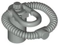 Minifigure Breathing Apparatus, Scuba Regulator and Air Tank without Bar Holder