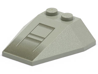 Wedge 4 x 4 Triple without Stud Notches with SW X-wing Nose Pattern