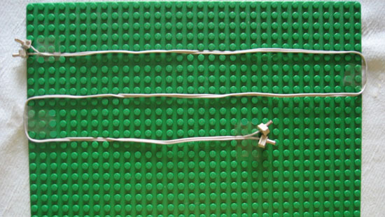 Electric, Wire 12V / 4.5V with 2 Leads, 96 Studs Long with 4 Light Gray Electric, Connector, 1-Way Male Squared (x466c96 / 765c01)