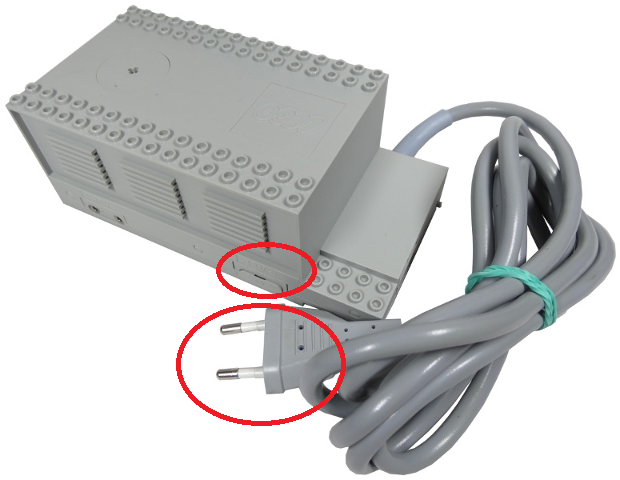 Electric, Train 12V Transformer for 220V - Type 3 with Output Cover Plug (Continental European)