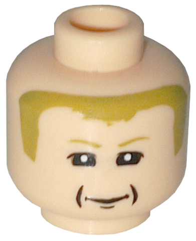 Minifigure, Head Male Ferrari K. Raikkonen Pattern