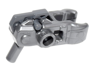 Minifigure, Weapon Gun, Mini Blaster / Shooter for Bar Arrows with Dark Bluish Gray Trigger (22487 / 15392)