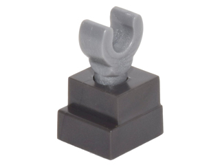 Leg Skeleton with Pearl Dark Gray Square Foot