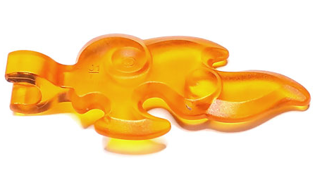Wave Rounded Straight Small with Clip End (Flame)